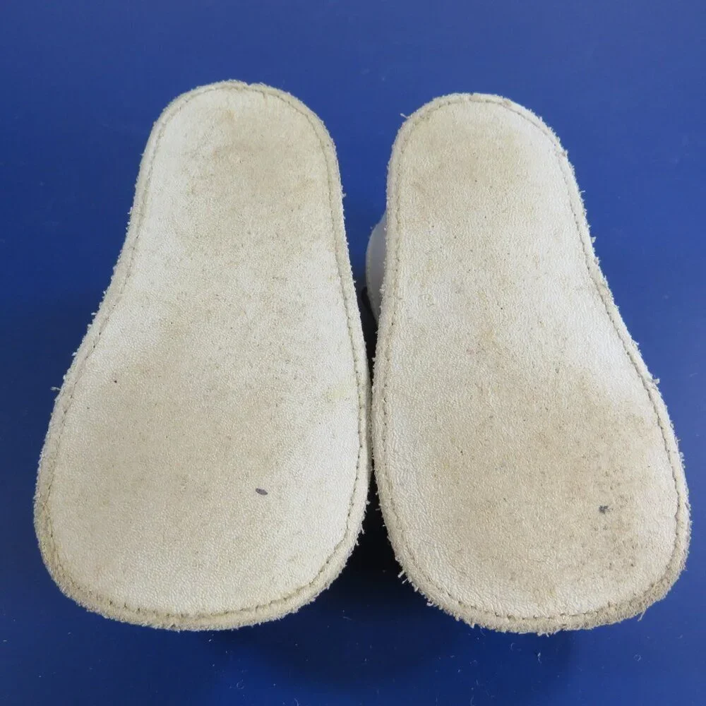 Baby Vintage White Leather Baby Shoes Scott's Shoes size 28W with original box